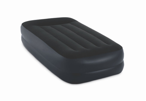 Colchón Inflable Eléctrico Intex 1 Plaza Rest Somier Azul