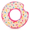 Flotador Inflable Pileta Intex Rueda Donut Glaseada 94 Cm Color Rosa Pálido 56265