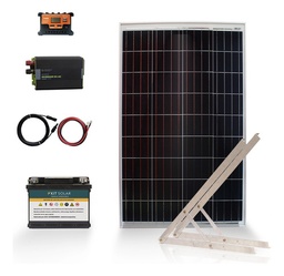 [K1A] Kit Solar Completo Autoinstalable Energia Panel Bateria K1