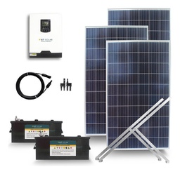 Kit Solar Completo Con 2 Paneles De 330w Inversor 3000w 10s