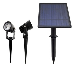 [lx710] Luz Solar Exterior Led Doble Reflector Estaca Solar Ip65 710