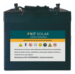 [BAT55-G] Batería Solar Agm (innovación Gel) 55ah 12v - Ciclo Profundo