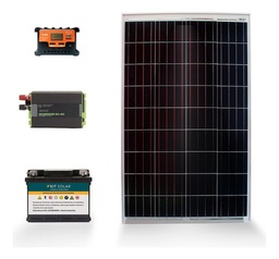 [1X] Kit Solar 300w Panel 50w Para Casas Con Bateria 45a Usb 1x