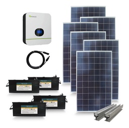 [S280.220.5000-C] Kit Solar Full 5000w Mppt Casas Ahorro Cortes | Intermedio