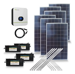 [S280.220.5000-L] Kit Solar Full 5000w Inversor Growatt Completo | Intermedio