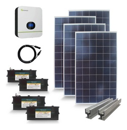 [S280.180.5000-C] Kit Solar Full 5000w Mppt Panel Solar Bateria | Básico 
