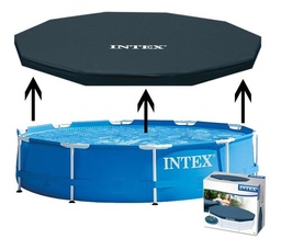 [232690] Cobertor Para Pileta Estructural Redondo Intex Frame 457 Cm