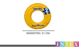 [239781] Flotador Inflable Deluxe Swim Ring Niños P/pileta 51cm Intex